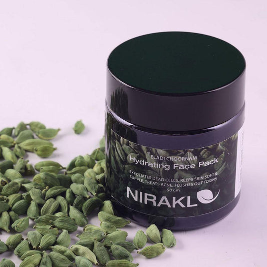 Hydrating Face Pack | Nirakle Eladi Choornam | For Skin Exfoliation, Deep Cleansing | For Skin Detoxification - Nirakle