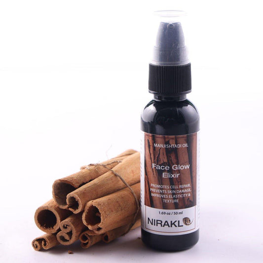Ayurvedic Face Glow Elixir | Nirakle Manjishtadi Oil | For Acne & Pimples and Natural Glowing Skin - Nirakle