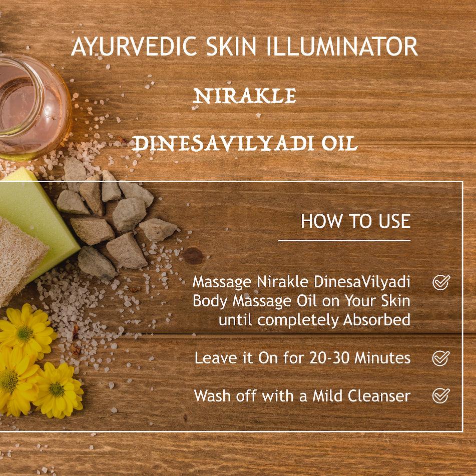 Ayurvedic Skin Illuminator | Nirakle DinesaVilyadi Tailam - Nirakle