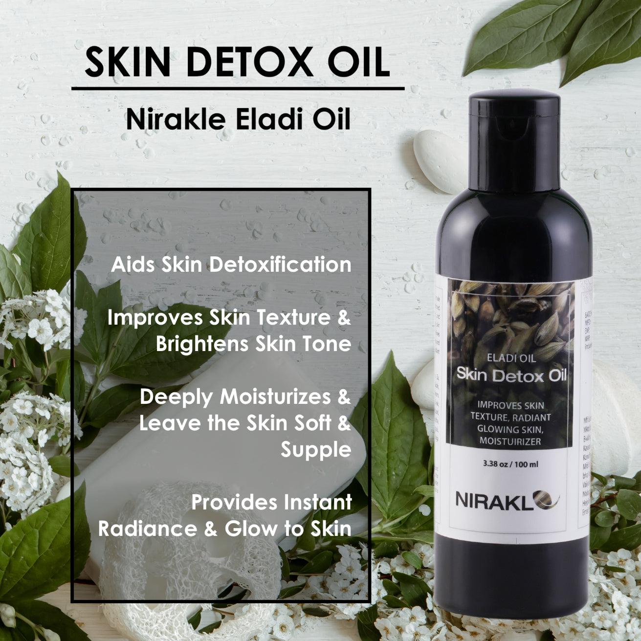 Skin Detox Oil | Nirakle Eladi Oil - Nirakle