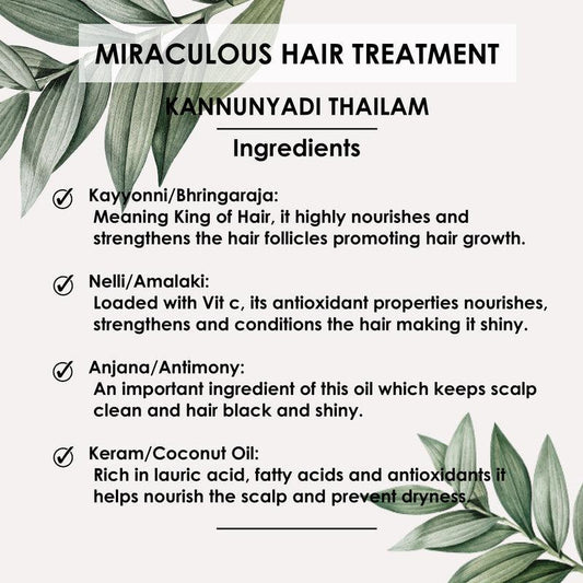 Miraculous Hair Oil | Nirakle Kannunyadi Tailam - Nirakle