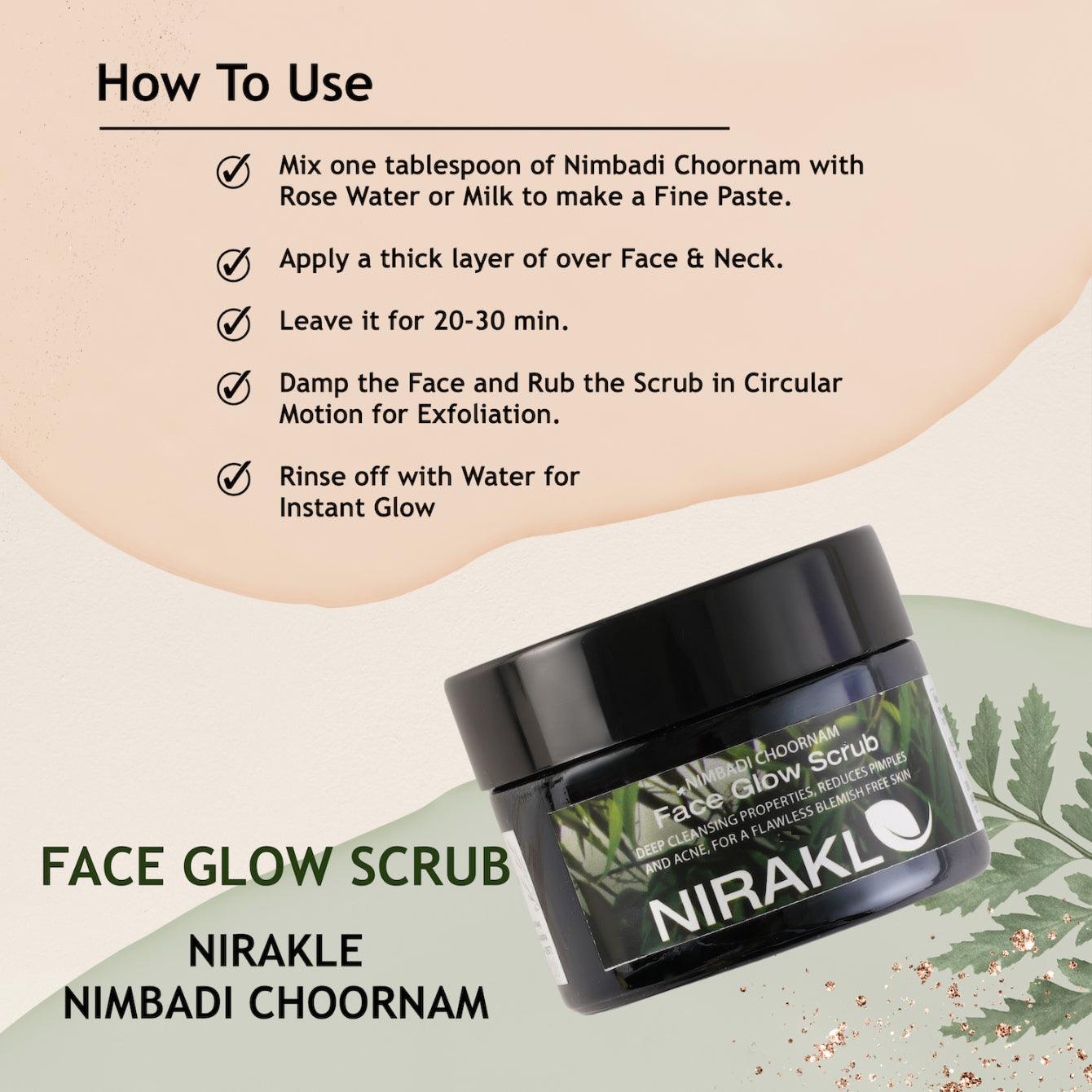 Face Glow Scrub | Nirakle Nimbadi Choornam - Nirakle