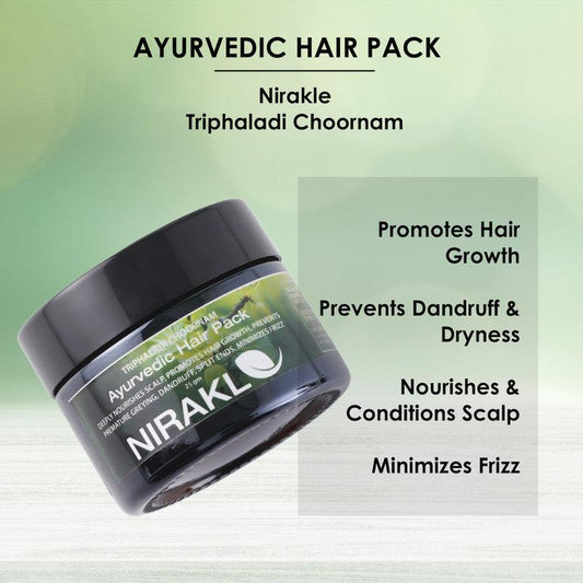 Ayurvedic Hair Pack | Nirakle Triphaladi Choornam - Nirakle